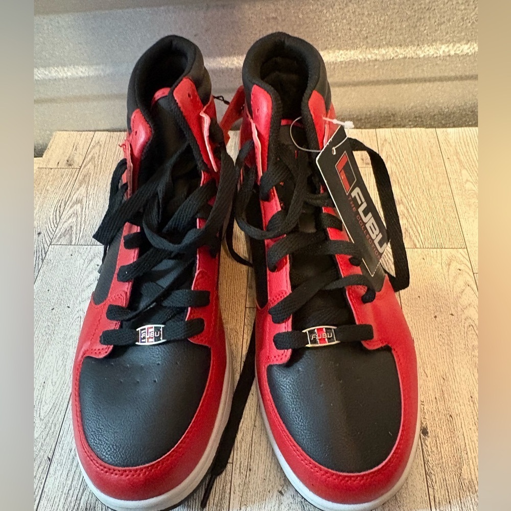 FUBU Red and Black High-Top Sneakers - Picture 2 of 5